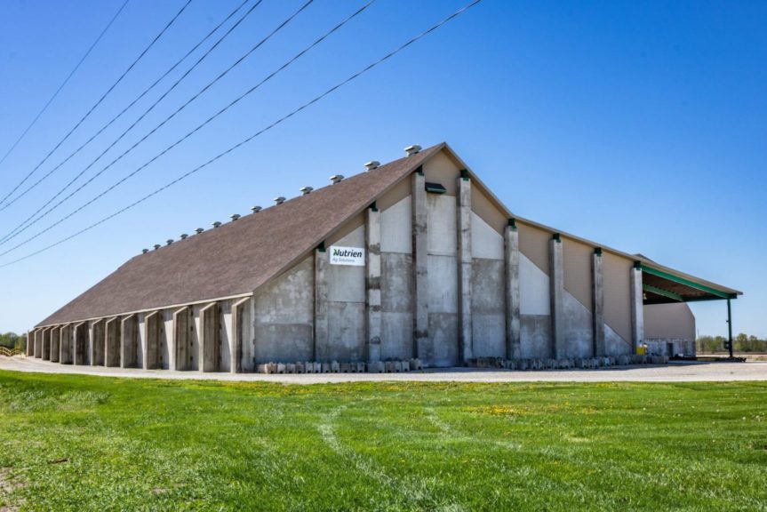 Crop Production Services' dry fertilizer building