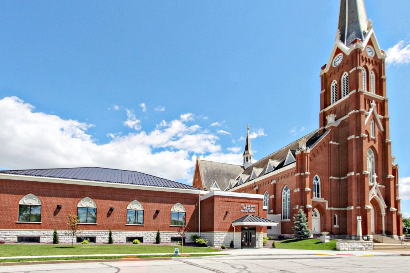 Parish Center and St. Francis Church