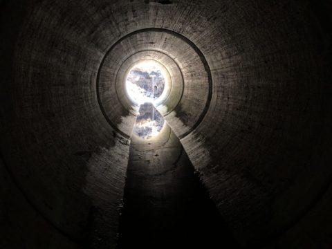 Reinforced concrete pipe storm sewer replacement