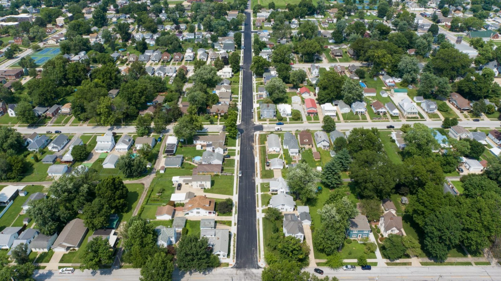 Reconstructed 22nd Street from Oak to Chestnut