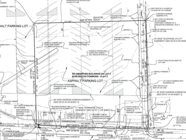 Alta survey map