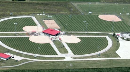 Aerial of the Rec Plex