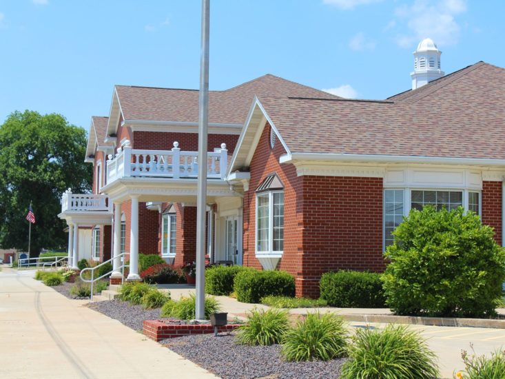 Exterior of a bank expansion