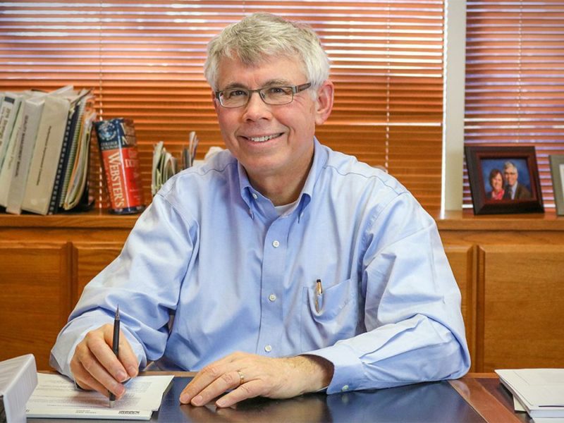 Mike Klingner at his desk