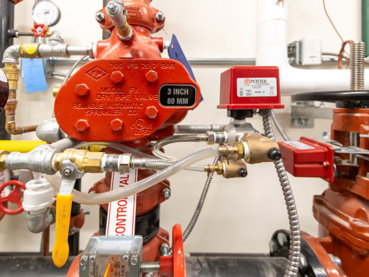 Equipment in a mechanical room